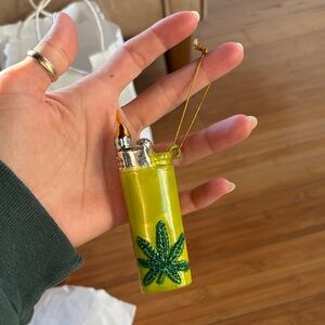 Weed and lighter ornament